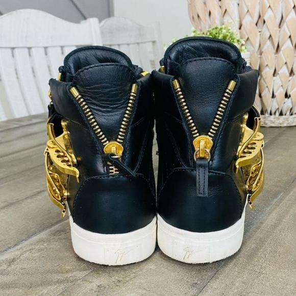 Giuseppe Zanotti Double Buckle Leather Sneaker 38 - Picture 3 of 6